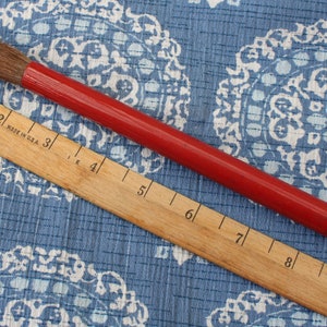 Japanese Calligraphy Brush FUDE Vintage Red Handle SHODO Sumi-E image 4