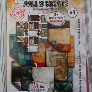 AALL och Create Time Tarnished Wonders A4 dubbelsidig kartong