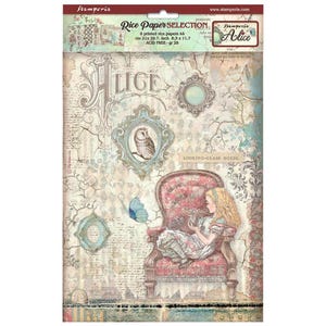 Alice 6 carte di riso selezione Stamperia