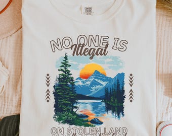 No One Is Illegal Comfort Colors Activist T-Shirt