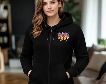 Custom Teacher Full Zip Hoodie, Appreciation Gift, Unisex Heavy Blend Pullover
