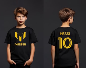 Kids Lionel Messi Shirt, Soccer Team Tee