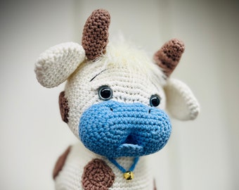 Crochet Cow, Cow Toy, Baby Cow, MADE TO ORDER