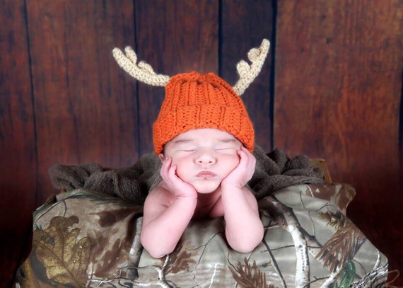 Baby Antler Beanie Antler Hat Hunting 