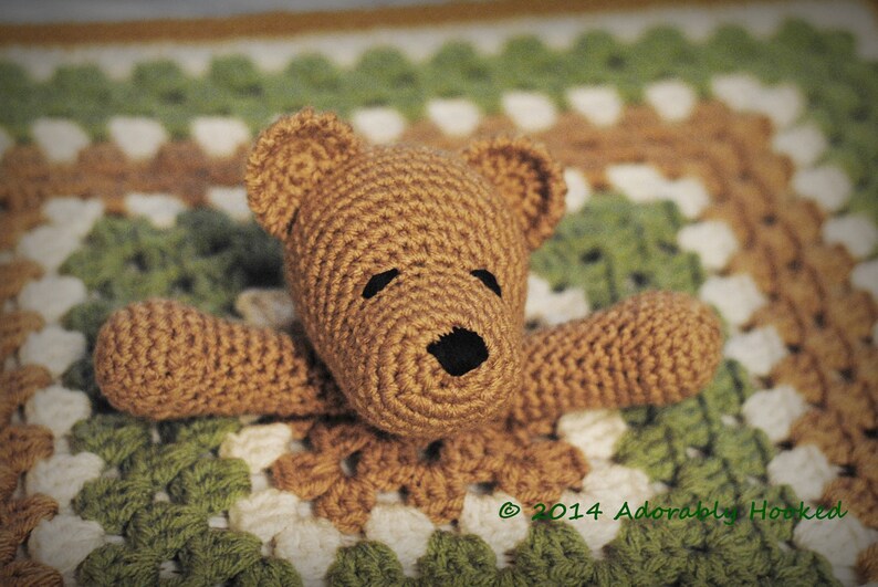 Teddy Bear Lovey Security Blanket Blankie MADE TO ORDER Etsy
