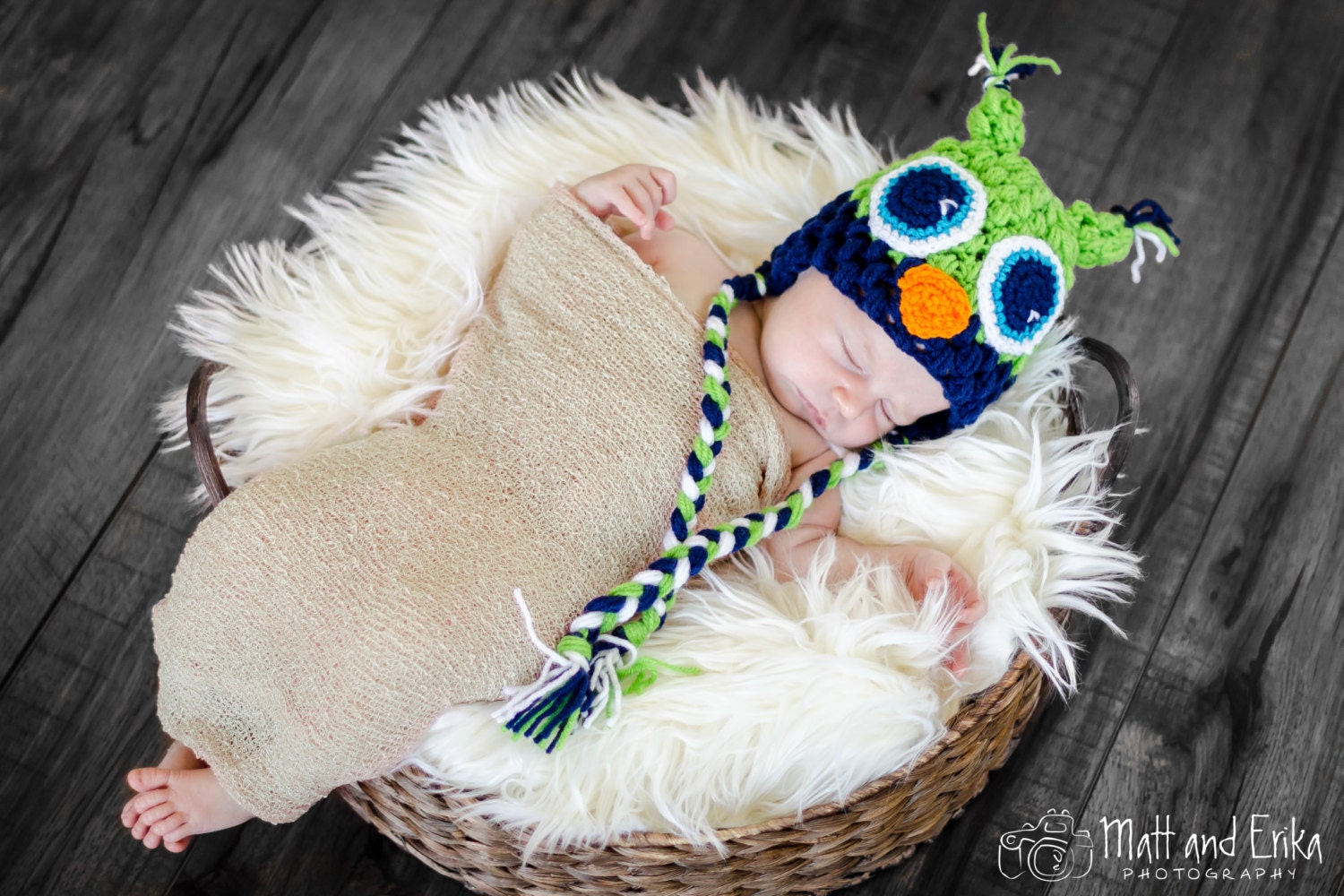 Crochet Owl Hat with Earflaps – Baby to Toddler, Made to Order