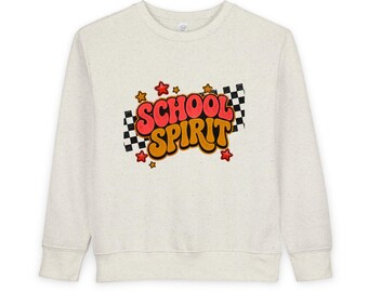 School Spirit Tröja för småbarn | Retrografik med upplyftande tryck på ryggen