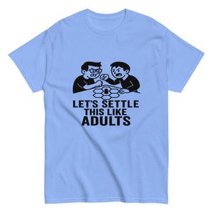 Resolvamos esto como adultos / Camiseta divertida de juego de mesa con mapa hexagonal