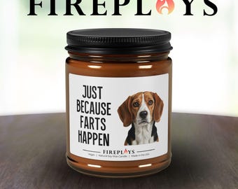 Beagle Lover Scented Soy Candle Funny Farts Candle Home Decor