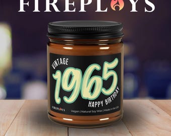 Getting Old Milestone Birthday Candle: Adult Humor Soy Wax Gift for Milestone 1965