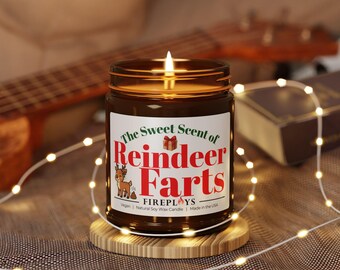 Reindeer Farts Candle | Funny Sarcastic Christmas Gift
