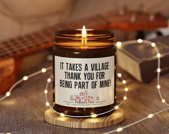 It Takes A Village Thank You Scented Gift Candle Home Decor