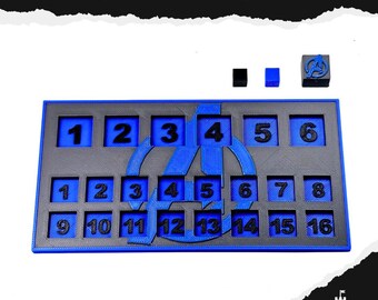 A‑Force / Avengers Round & Score Tracker – Marvel Crisis Protocol, 3D‑geprint PLA