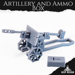 Artillery and Ammo Box – Trench Crusade Terrain 28–32mm