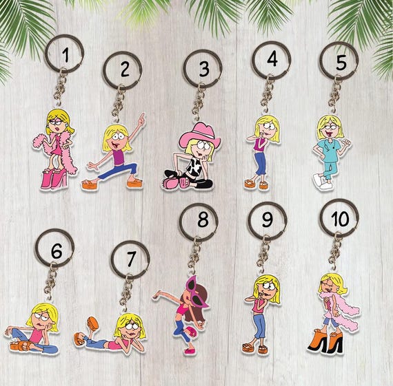 Lizzie Mcguire Keychain Bag Charm Luck, Nostalgia Y2k Lizzie Mcguire Keychain, Lizzie Mcguire Fan Gift, Disney Keychain, Disneyland Keychain