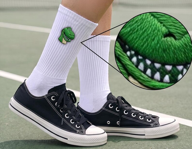 Personalized Toy Story Embroidered Socks, Woody Buzz Lightyear Jessie Socks, Disney Socks, Lilypad Snappy Atlas Smarty Pants, I Knew It afbeelding 17