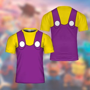 Super Mario Costume Cosplay, Mario Halloween Costume, Luigi Yoshi Toad Bowser Princess Peach, Mario Family Matching Shirts, Mario Group Tees image 9