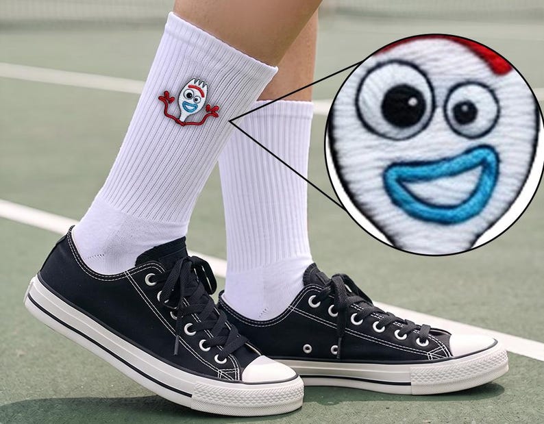 Personalized Toy Story Embroidered Socks, Woody Buzz Lightyear Jessie Socks, Disney Socks, Lilypad Snappy Atlas Smarty Pants, I Knew It afbeelding 16
