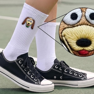 Personalized Toy Story Embroidered Socks, Woody Buzz Lightyear Jessie Socks, Disney Socks, Lilypad Snappy Atlas Smarty Pants, I Knew It afbeelding 7