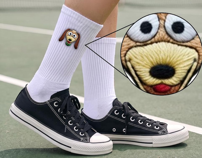 Personalized Toy Story Embroidered Socks, Woody Buzz Lightyear Jessie Socks, Disney Socks, Lilypad Snappy Atlas Smarty Pants, I Knew It afbeelding 7