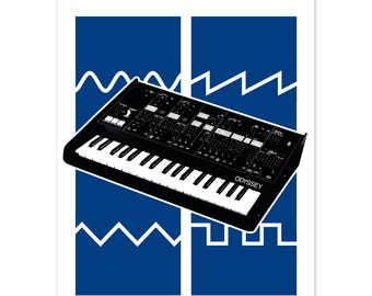 ARP Odyssey Art Print: Synth Enthusiast Music Studio Decor