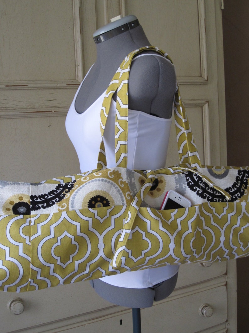Large Yoga Mat Bag Reversible Etsy