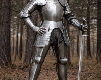 Full Medieval Knight Armor | Handmade Steel Armor Suit | Gothic Knight Armor | LARP & Cosplay Armor Set