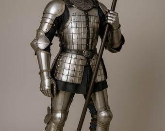 Medieval Full Plate Armor Suit | Handcrafted Steel Warrior Armor | Renaissance Costume | Armor Accessories Set | Collectible Display