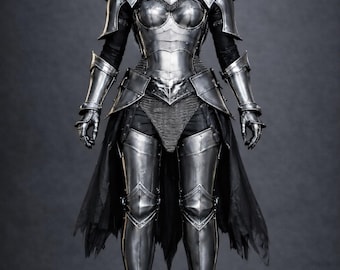 Female Dark Knight Armor | Gothic Steel Armor Set | Fantasy Warrior Queen Armor | Handmade Women’s Medieval Armor