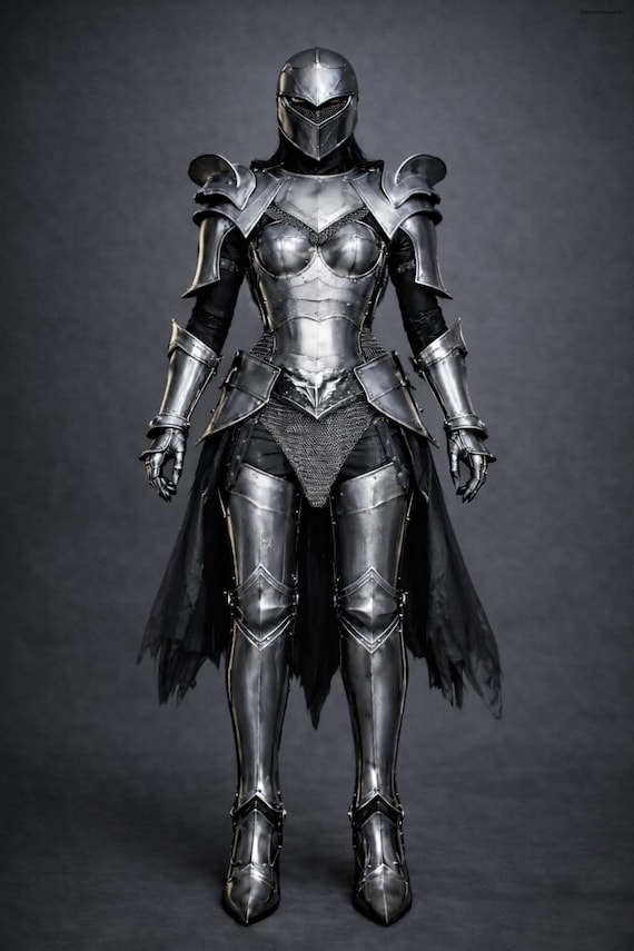 Female Dark Knight Armor | Gothic Steel Armor Set | Fantasy Warrior Queen Armor | Handmade Women’s Medieval Armor