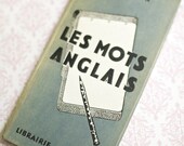 Englische französische Wort Buch Verweis Les Mots Anglais-Übersetzung Französisch Pariser Dekor