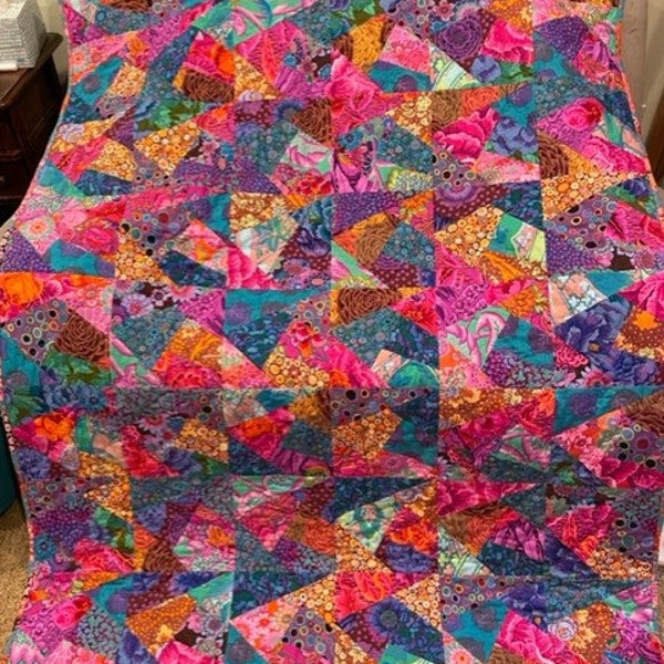 Kaffe Fassett Fabric Crazy Lap Quilt