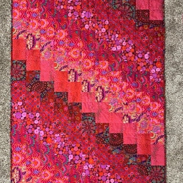 Red Kaffe Fassett Fabric Baby Quilt