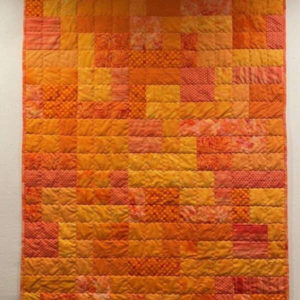 Orange Quilt - Etsy