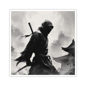 Ninja Warrior Kiss-Cut Stickers - Perfect for Laptop, Journals, Gifts, Home Décor, and Collectibles!