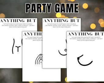 Pride Party Game, Lesbian Wedding Game, Dirty Bachelorette Games, Ladies Night Games, Girls Night Games, Anything But Drawing Game