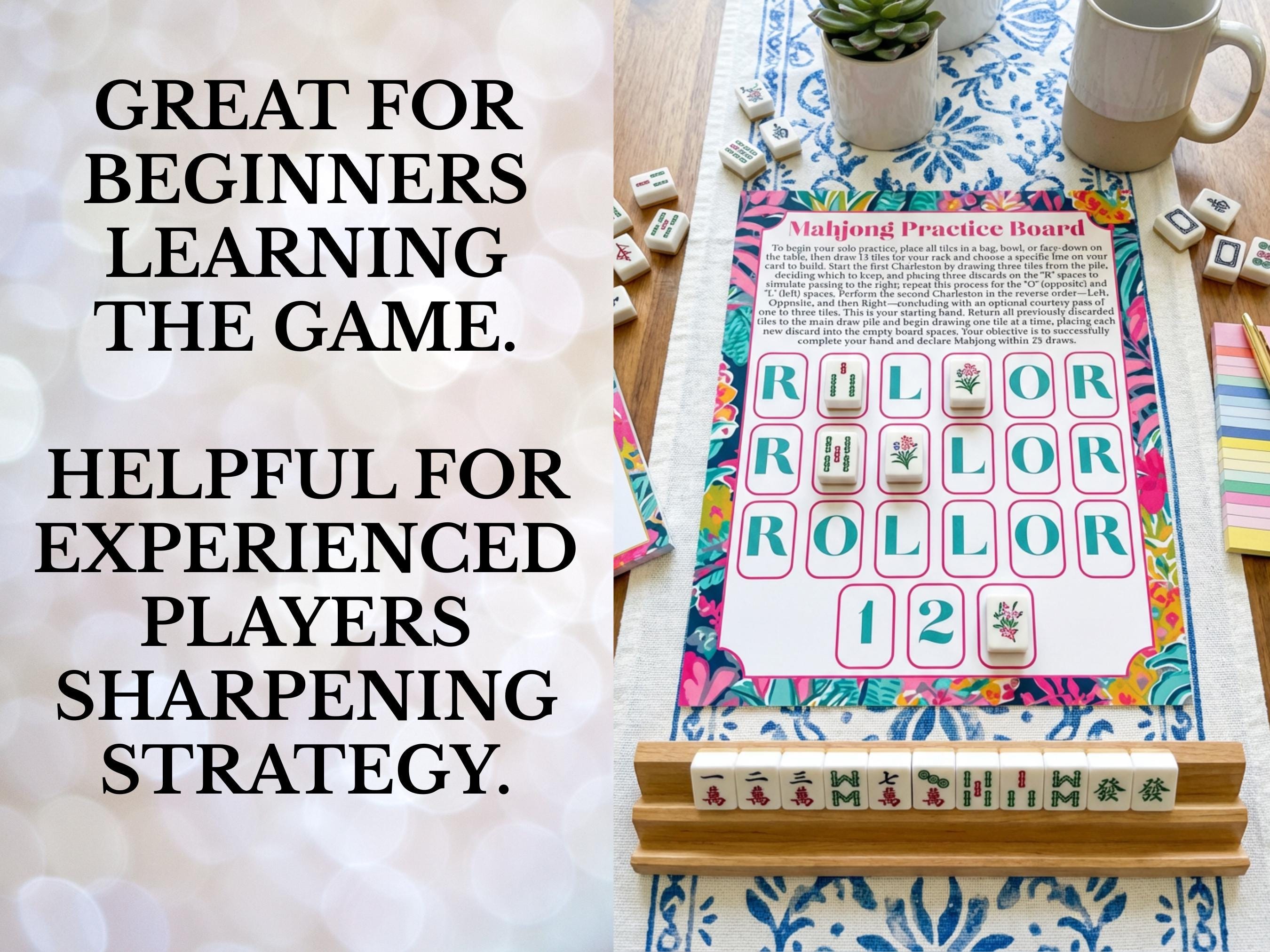 Mahjong Practice Board Printable, Solo Mahjong Board, American Mahjong ...