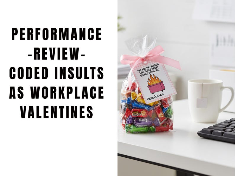 Funny Coworker Valentines Printable Tags, Office Valentines, Workplace Valentine Cards, Employee Valentines, Funny Office Cards image 2