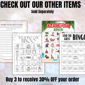 Wedding Table Games, I Spy Wedding Game, Wedding Activities, Wedding Scavenger Hunt, Kids Wedding Activity, Wedding Shower Game image 6