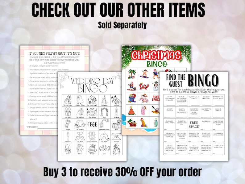 Wedding Table Games, I Spy Wedding Game, Wedding Activities, Wedding Scavenger Hunt, Kids Wedding Activity, Wedding Shower Game image 6