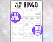 Find the Guest Bingo, Ice Breaker Games, Find Someone Who, Ice Breaker Game, Mingle Bingo, Team Building, Class Reunion, Family Reunion