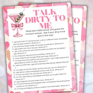 Dirty Minds Galentines Game, Adult Ladies Night Game For Galentines Party, Adult Party Games, Trivia Game, Galentines Drinking Game image 1