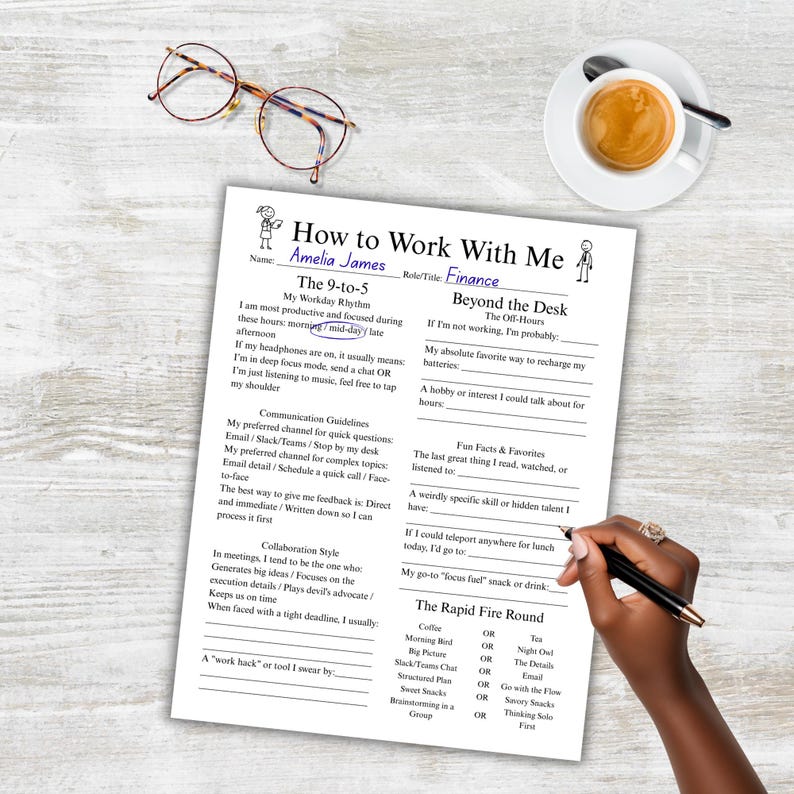 Team Building Get to Know Me Questionnaire Printable, Employee ...