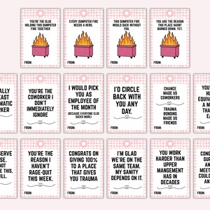 Funny Coworker Valentines Printable Tags, Office Valentines, Workplace Valentine Cards, Employee Valentines, Funny Office Cards image 3
