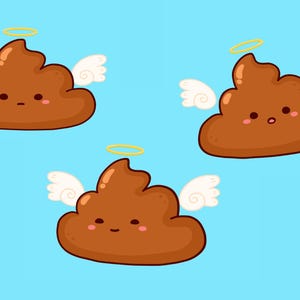 Kawaii Angel Poop Vtuber Model, Cute Poop Vtuber Model, Poop Vtuber ...