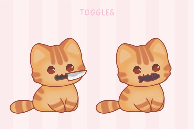 Toggle Cat Animation Custom Cat Vtuber Model, Cat Live2d Model Avatar, Vtubers Pet Cat Model ...