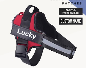 Personalized Dog Harness | Custom No Pull Dog Harness | Dog Vest With Pets Name | Dog ID Tag | Reflective Dog Collar | Custom Patch Included