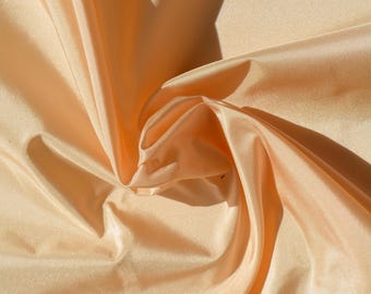 Silk Taffeta Fabric Peach Pink Lightweight 35 Inch Wide | *By the 1/2 Yard*
