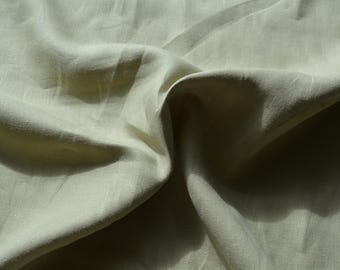 100% Linen Fabric Light green sage 60" Wide Dressmaking Tailoring | *By the 1/2 Yard*