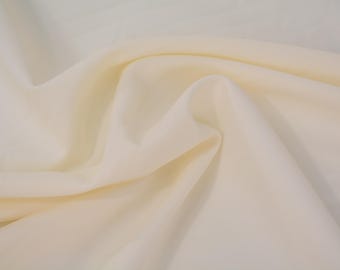 Off White Lightweight Wool Fabric 59 Inch Usable | By the 1/2 Yard